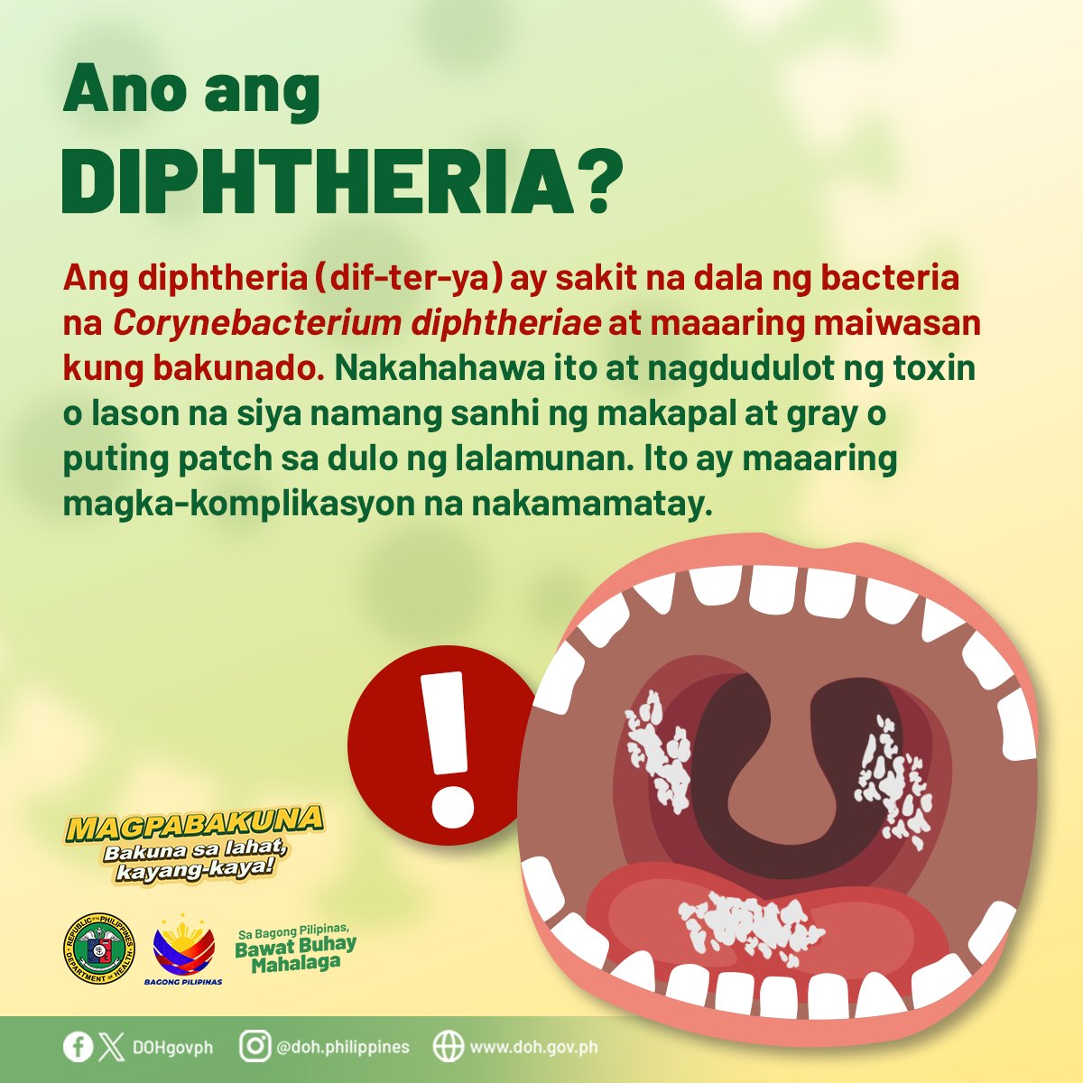 Kilalanin ang Diphtheria